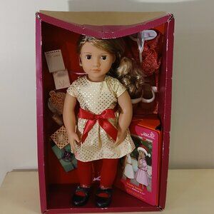 NIB Our Generation Noelle holiday doll with accessories